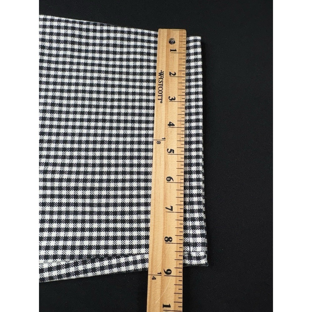 NWT Dockers Waterless Pleated Pants Gingham Mens 36x28 Black‎ White Check - Picture 13 of 14